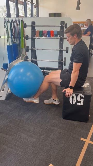 Knee Extension Iso ball in 60-90 degrees Knee Flexion | ИЗО КС в фитбол сидя