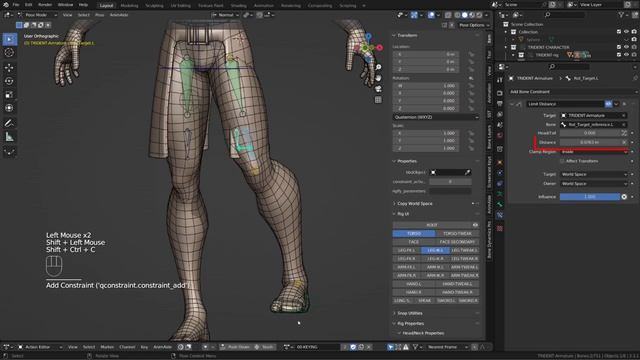 Динамическая настройка ткани и анимация в Blender