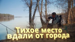 Тихое место вдали от города. Весенняя Рыбалка с ночевкой