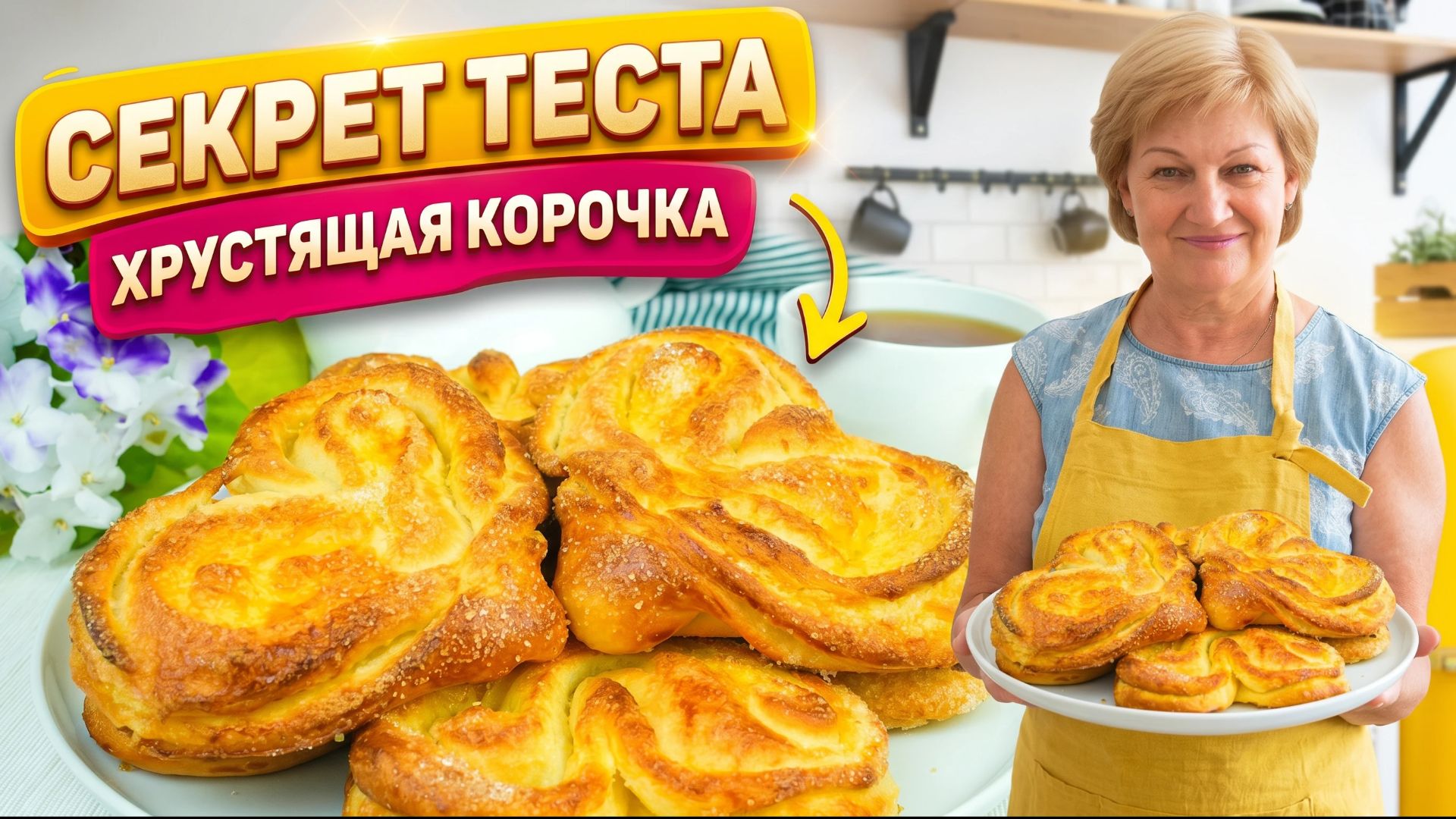 Любимые сахарные плюшки как в детстве! Идеальная плюшка "Московская" с сахаром