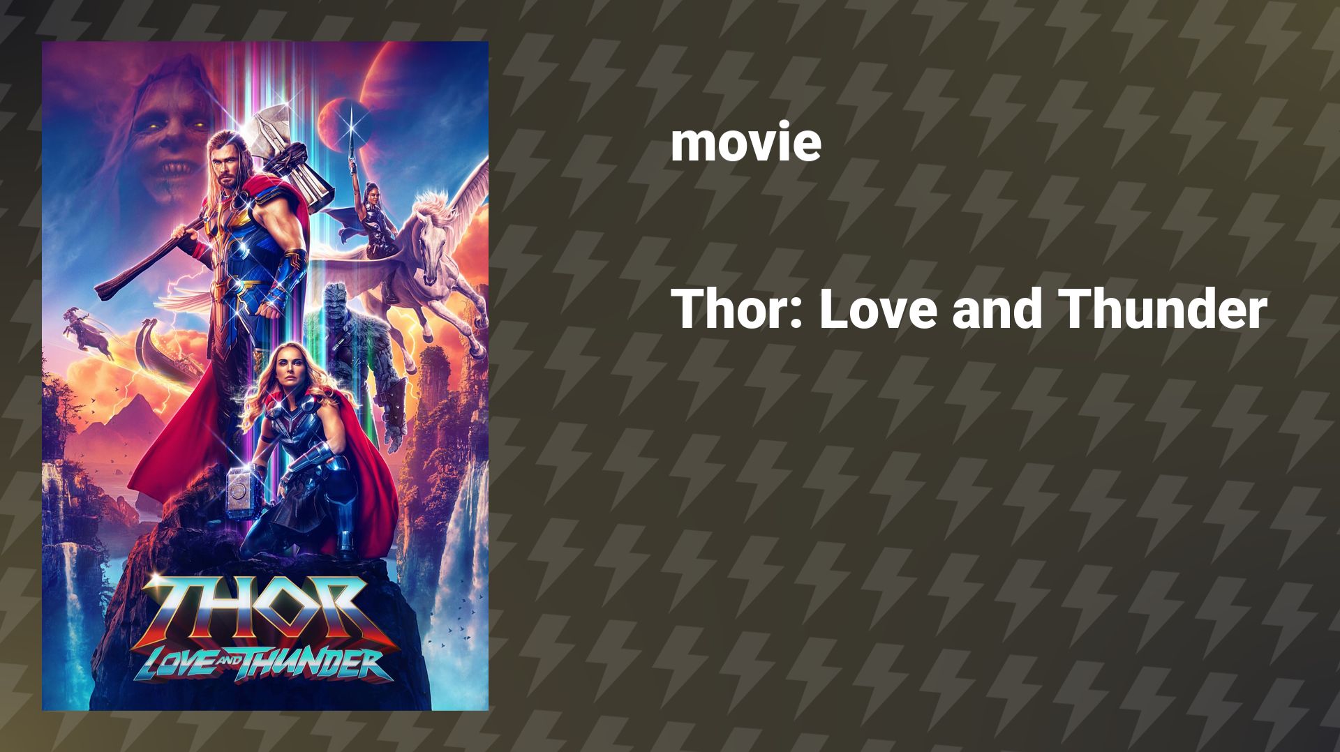 Thor: Love and Thunder (movie, 2022) смотреть онлайн
