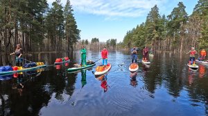 SUP поход с 2 ночёвками по очень высокой Пре 2026