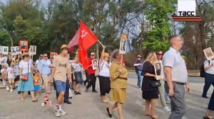Шествие «Бессмертного полка» состоялось на одном из центральных проспектов Гаваны.