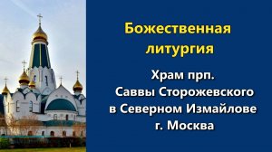 22.03.2026 г. - Божественная литургия.
