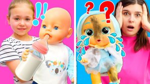 Няни на один день для куклы Беби Бон! 👶 Дочки-матери с Машей и Яной 🍼✨