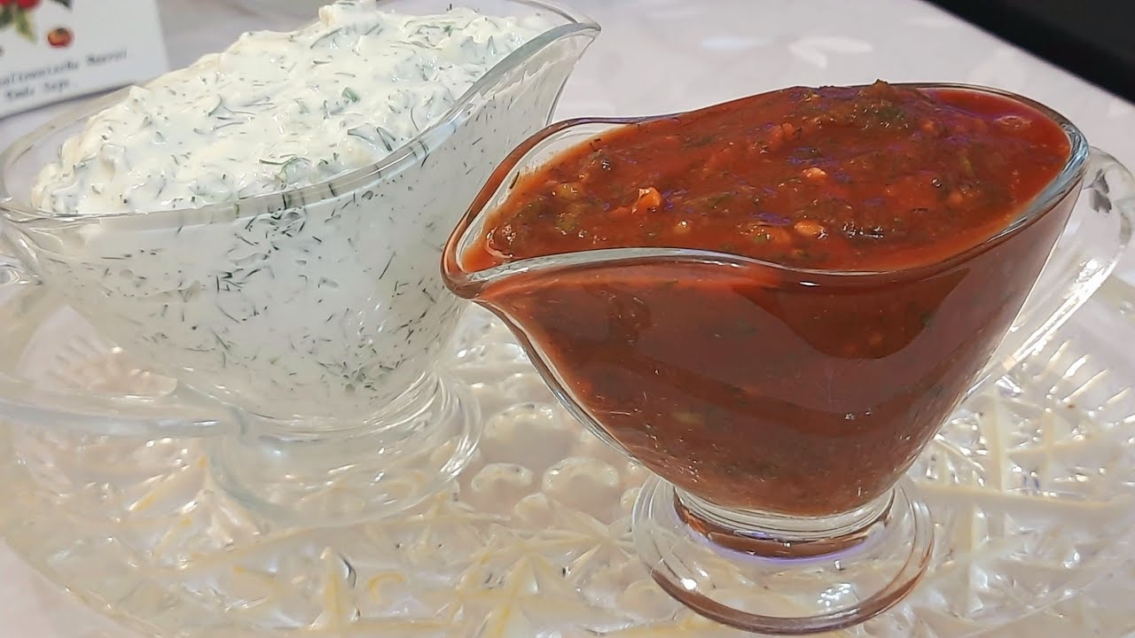 Два ВКУСНЫХ соуса Белый/Красный  к ШАШЛЫКУ