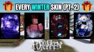 Победа с каждым зимним скином (ч. 2) | Roblox Forsaken