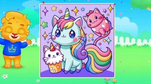 Детский развивающий мультфильм, пазлы, головоломка.