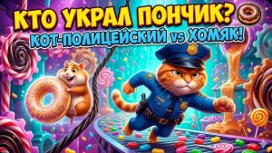 КТО УКРАЛ ПОНЧИК? 🍩 Кот-полицейский против Хомяка! (Серия 1)