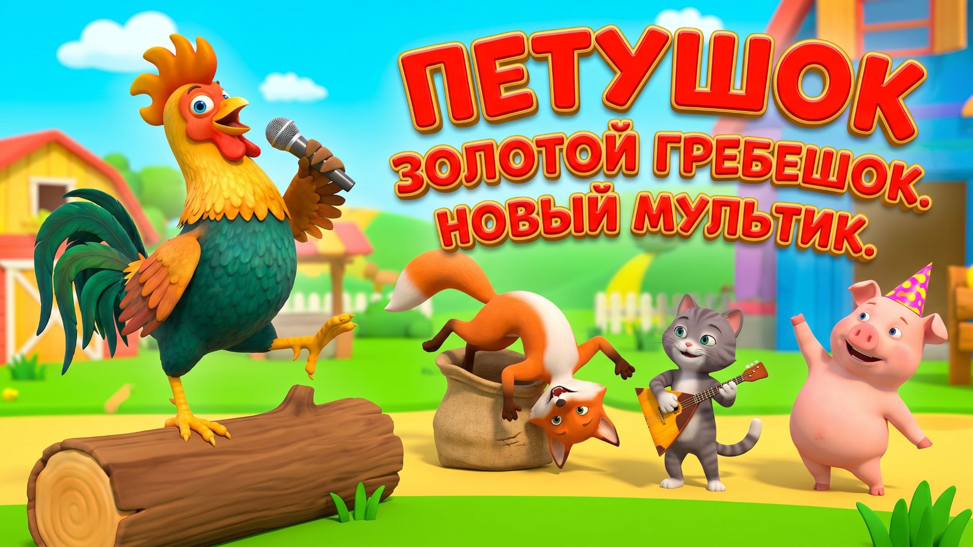 Петушок – Золотой гребешок | Русская народная сказка и мультфильм для детей