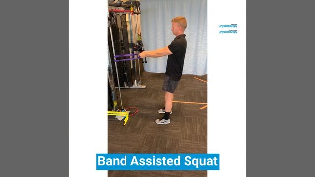 Band Assisted Squat | Присед при помощи резины на 2/две ноги