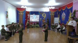 Барабанщики МАДОУ «Детский сад № 5 «Колокольчик» открывают утренник «ДЕНЬ ПОБЕДЫ»