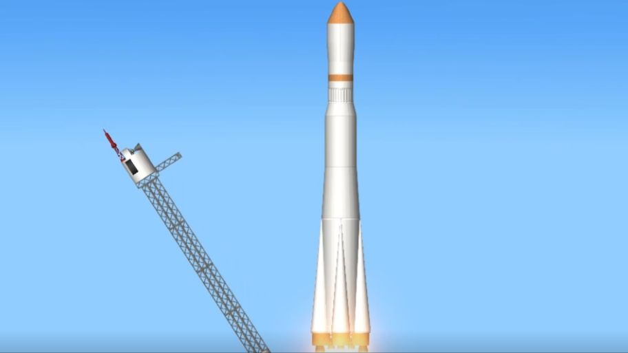 Запускаю ракету Vostok в SpaceFlight Simulator! смотреть онлайн
