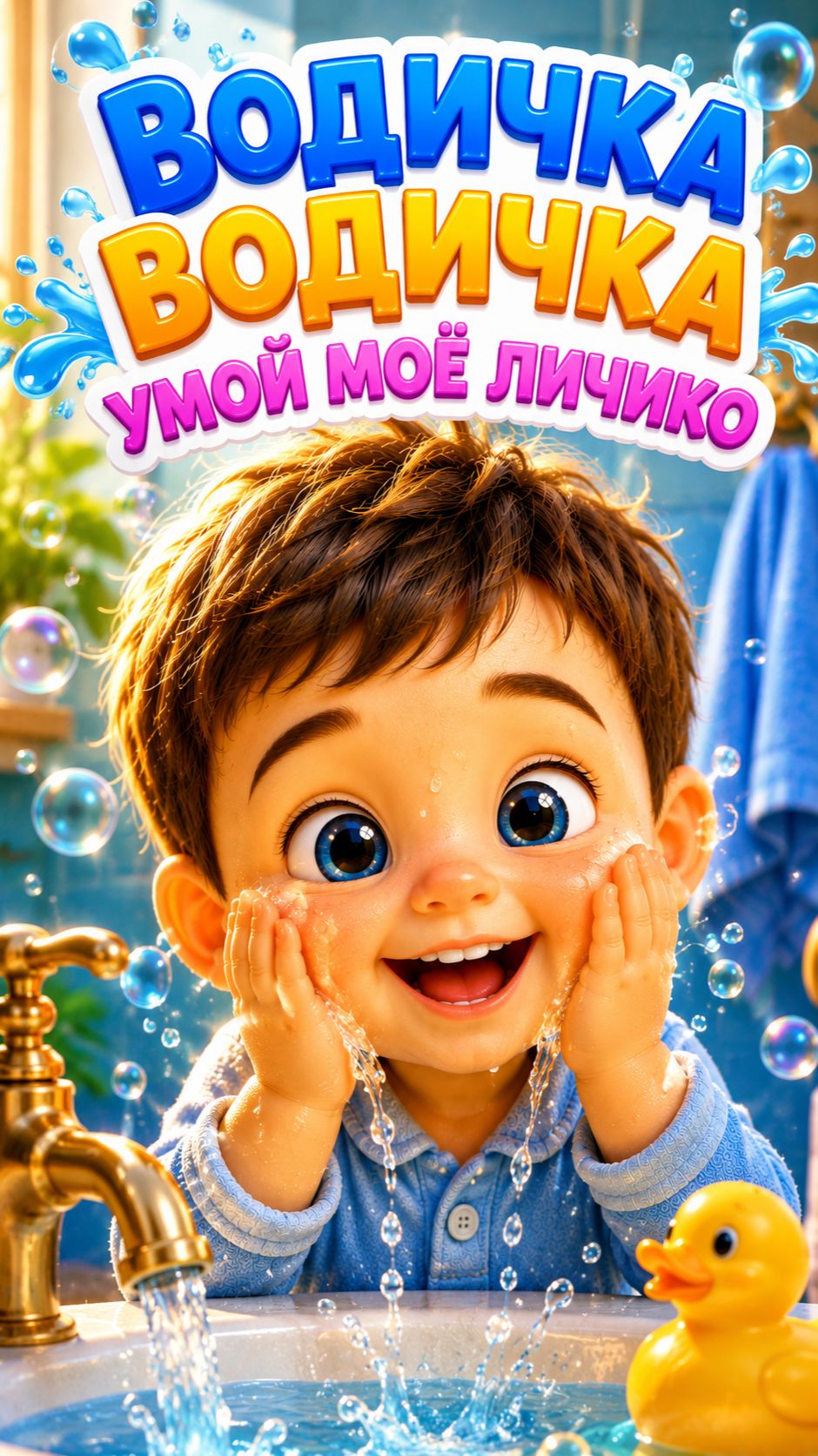 Водичка Водичка Умой моё личико! - Мульт Песенка Потешка для малышей