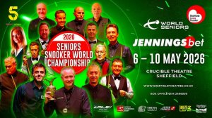 Снукер. World Seniors Championship 2026. Шеффилд. Из 7 фреймов Прямая Трансляция
