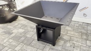 Костровая чаша 60*60см. Пирамида с дровницей Кч040/2мм