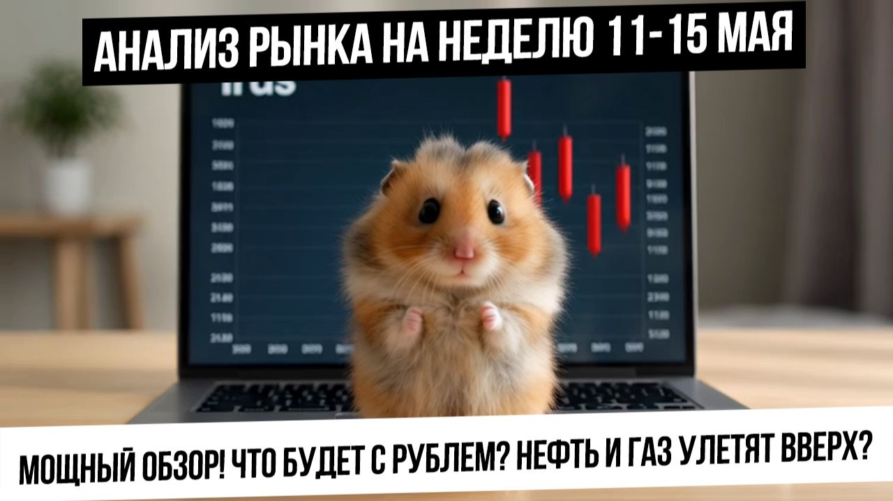 Анализ рынка на неделю 11-15 мая. Рынку подвезут новости для роста! Девал рубля! Газ и нефть вверх?