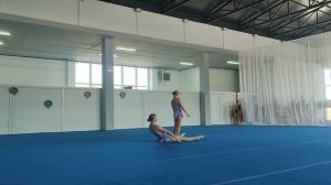 ЖП 3 спортивный, Чернышова Ирина - Федосеенкова Елизавета, ДШИ г.Светлый, Балансовое упражнение