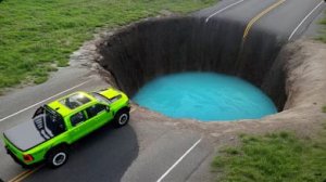 #2 «Тачки против гигантской водной ямы» в BeamNG Drive!