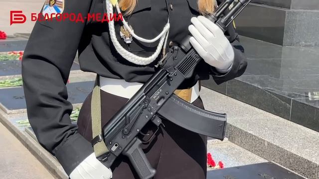 В Белгороде торжественно открылась «Вахта памяти» на Соборной площади смотреть онлайн