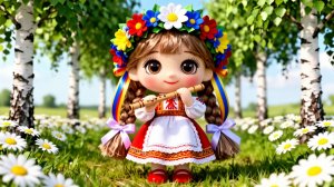 🪆РУССКАЯ НАРОДНАЯ МУЛЬТИК-ПЕСЕНКА: ВО ПОЛЕ БЕРЁЗА СТОЯЛА! 👶🎶 Детские развивающие песенки