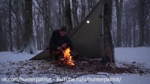❄️ Зимний кемпинг в метель: два дня наедине с бурей