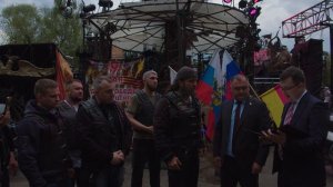 Президент Южной Осетии в Байк-Центре Ночные Волки