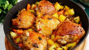 ЛУЧШИЙ СПОСОБ приготовить курицу с картошкой! Бёдрышки с картошкой в духовке. Проще не бывает!