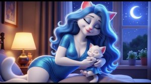 Гламурный макияж милой кошачьей мамы и малышки Китти 💖🐱 / Показ мод