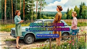 ДОМИК В ДЕРЕВНЕ и ЗОЛОТЫЕ УКРАШЕНИЯ. Автор Сотникова О.В.