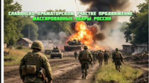Новости СВО Сегодня-Славянско-Краматорском участке Продвижение  Массированные удары России