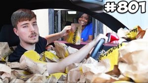 делаем заказ в одном и том же автокафе 1000 раз! mr.beast на русском
