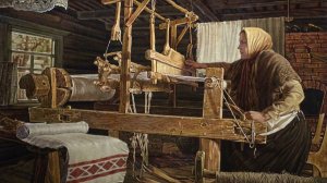 Как раньше наши ПРА, прабабушки плели и ткали.