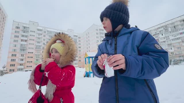 Микро ОБЗОР ЗИМНЕГО ДНЯ с детьми | СЕМЬЯ ПЕРЕВЯЗОВ