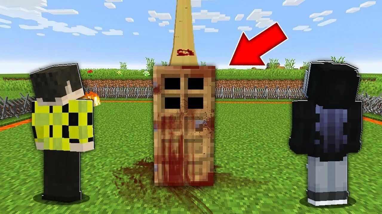 ЧТО ВНУТРИ САМОЙ ДЛИННОЙ ДВЕРИ В МАЙНКРАФТ? THE LONGEST DOOR MINECRAFT БИТВА