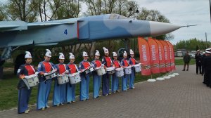 Торжественная церемония открытия Самолёта-памятника Су-24М в моём микрорайоне Победа!
