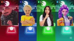 🔥 ГАДКИЙ Я 4 vs ВЛАД И НИКИ! 🍌 K-POP ОХОТНИКИ В Плитках Музыки ЭДМ Раш! 🎹 Tiles Hop