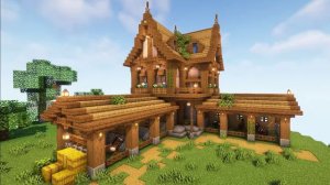 Minecraft ｜ Как построить конюшню (средневековый амбар) ｜ Руководство