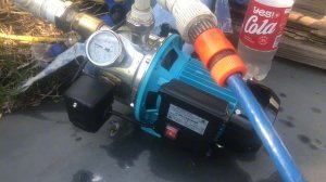 Испытания поверхностного насоса GREENPUMP JY800 на абиссинке, отзыв от пользователя.