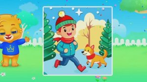 Детский развивающий мультфильм, пазлы, головоломка.