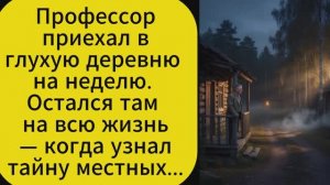 Профессор приехал в глухую деревню на неделю. Остался там на всю жизнь когда узнал тайну местных...