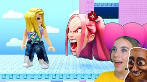 ПОБЕГ ОТ ГОЛОДНОГО ЧЕРВЯКА ОХОТНИЦЫ НА ДЕМОНОВ В ТРОЛЛЬ БАШНЕ в ROBLOX!