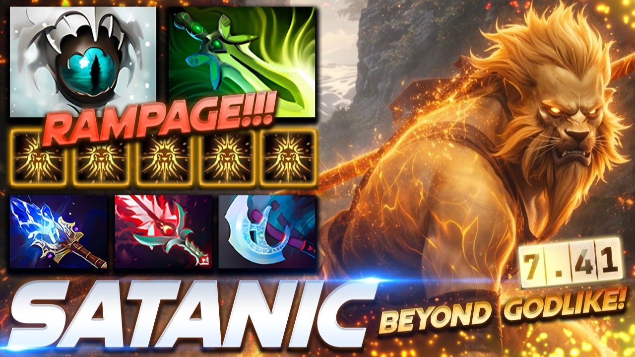 Satanic Phantom Lancer Beyond Godlike — профессиональный геймплей в Dota 2 [Смотри и учись]