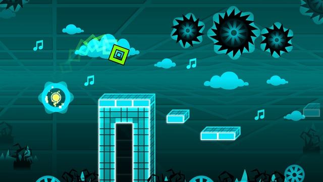 Прохождение уровня Sonar на 3 монетки Geometry Dash