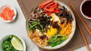 Пибимпаб-рис, овощи, мясо и ваша фантазия