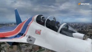 Авиационная часть парада Победы на Красной площади