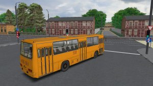 Поездка на Ikarus-260.50 по маршруту №1 по карте Мичурино 2.8
