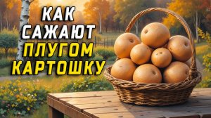 Как сажают плугом картошку