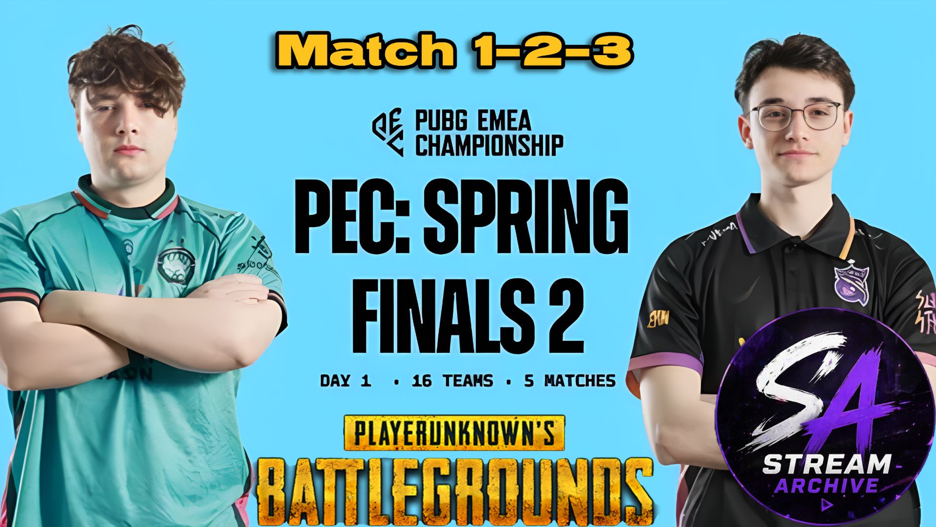 PUBG EMEA Championship Spring - Finals 2 - Day 1 Матч 1-2-3