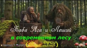 Баба Яга и Леший в 21 веке (Опус ИИ)